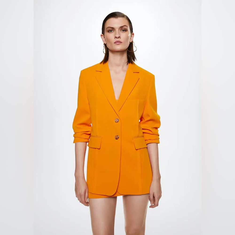 Mango Structured Suit Blazer.   US M